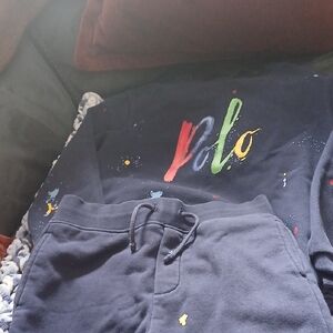 Polo RALPH LAUREN SET FOR KIDS SIZE 7 NAVY BLUE